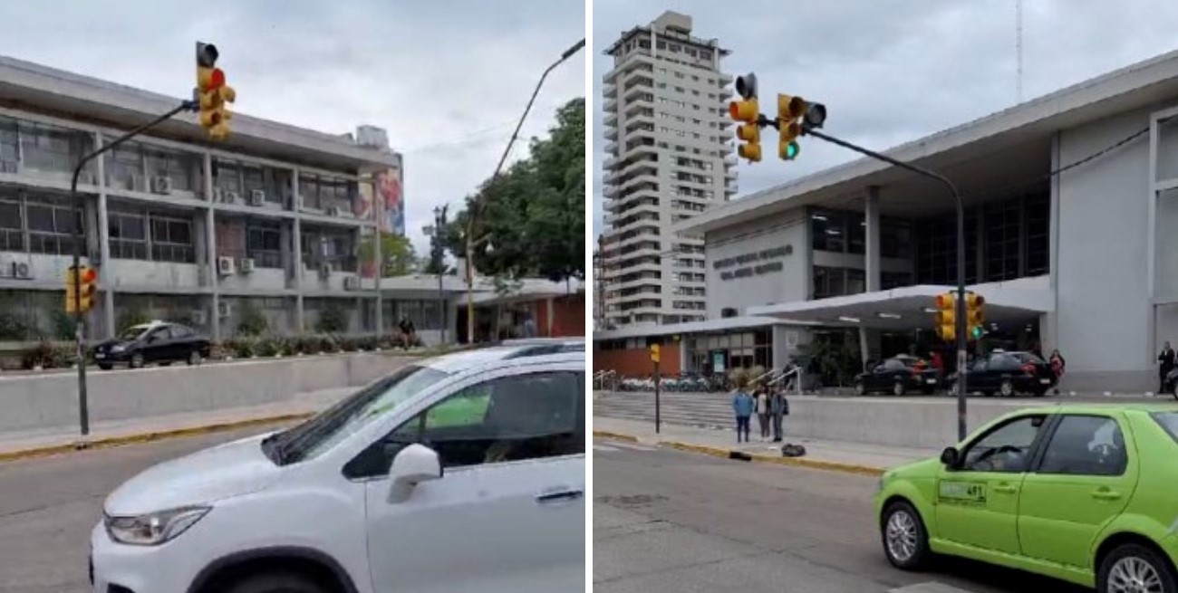 Complicaciones en el tránsito sobre Belgrano e Hipólito Yrigoyen