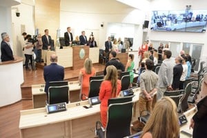 Este jueves fue la jura de concejales en Rosario.