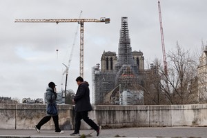 Se espera que la catedral sea reabierta el 8 de diciembre de 2024. Foto: Xinhua