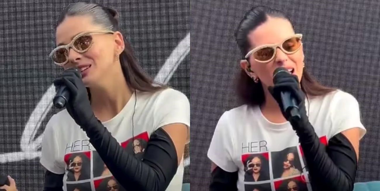 Baja convocatoria y burlas: así fue la presentación de la China Suárez en un shopping