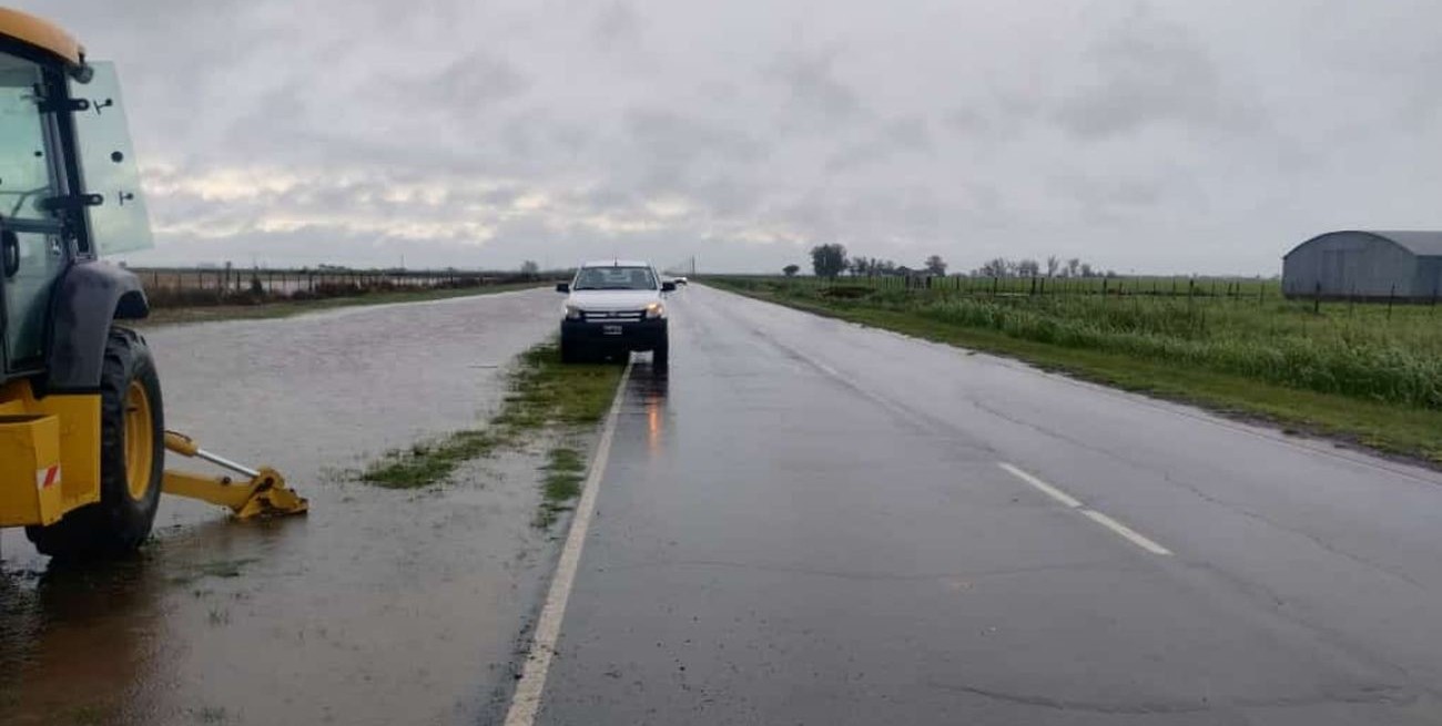 La Ruta Nº 36-S estuvo a punto de cortarse por las lluvias en Matilde