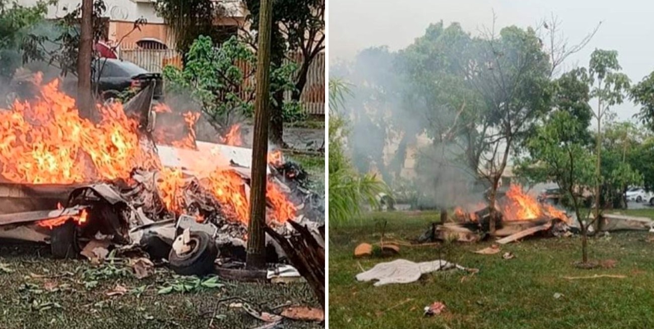 Video: cinco muertos tras la caída de una avioneta en Brasil