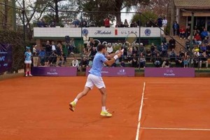 Partido del ITF 15 llevado a cabo en el Jockey Club durante junio pasado. Créditos: Hernán Alvarez