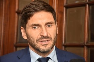 Maximiliano Pullaro, gobernador de la provincia de Santa Fe. Crédito: Manuel Fabatía.