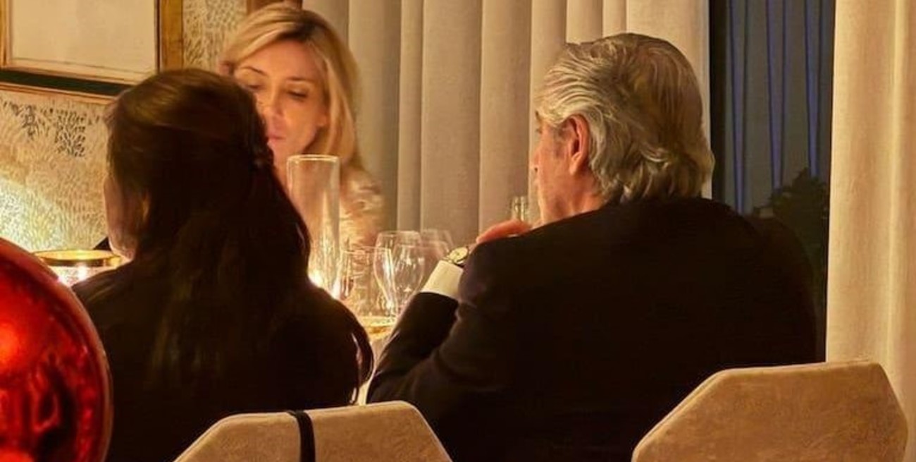 Alberto Fernández recibió el 2024 en un lujoso hotel de Madrid