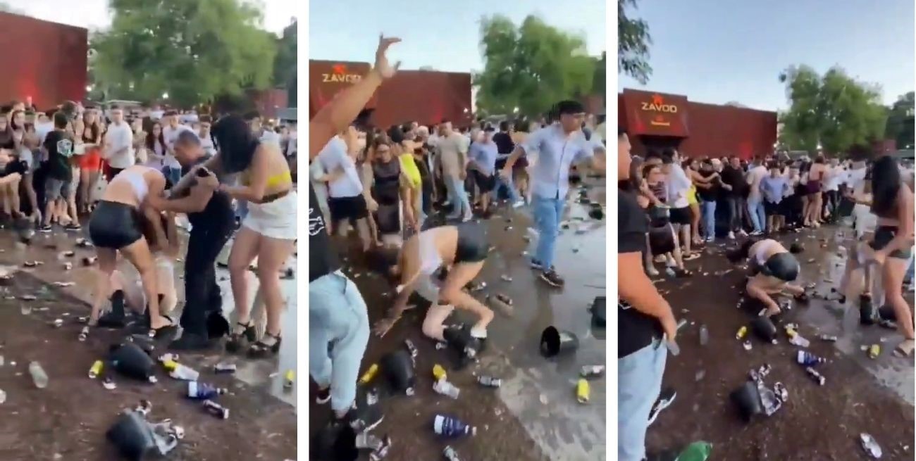 Video: pelea de mujeres en la costanera de Corrientes terminó en escándalo