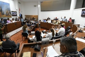 Manos arriba. Hacía más de una década que el Concejo no realizaba una sesión extraordinaria en el mes de enero. Crédito: Pablo Aguirre