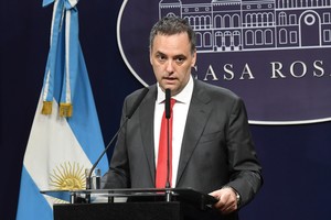 El vocero presidencial, Manuel Adorni. Crédito: Archivo El Litoral.