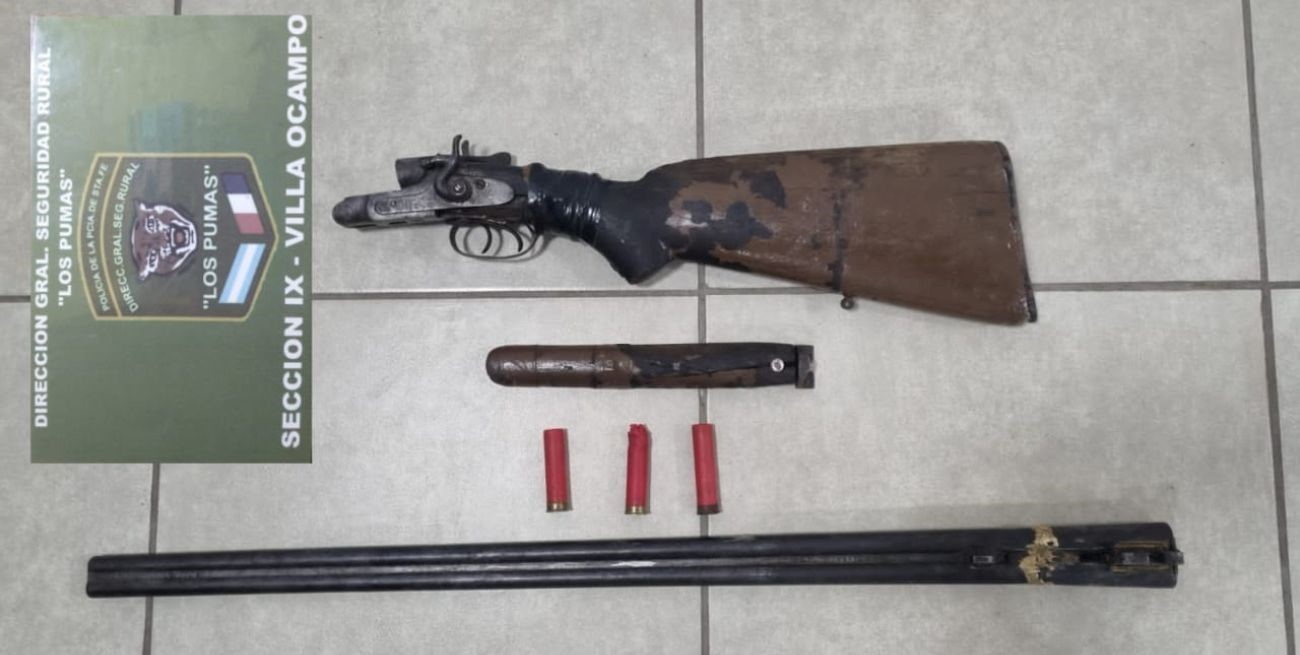 Un detenido por abigeato y otro por tener un arma sin "papeles"