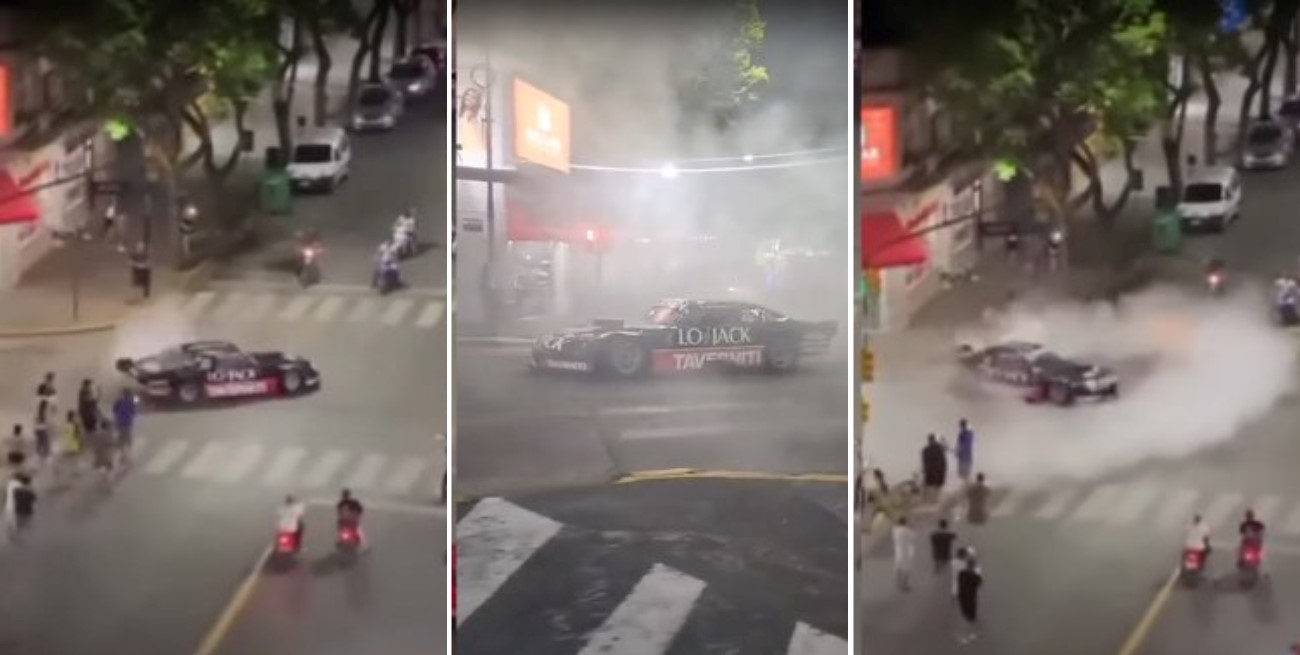 Video: Marcos Di Palma hizo trompos en plena calle de Pergamino y sería sancionado