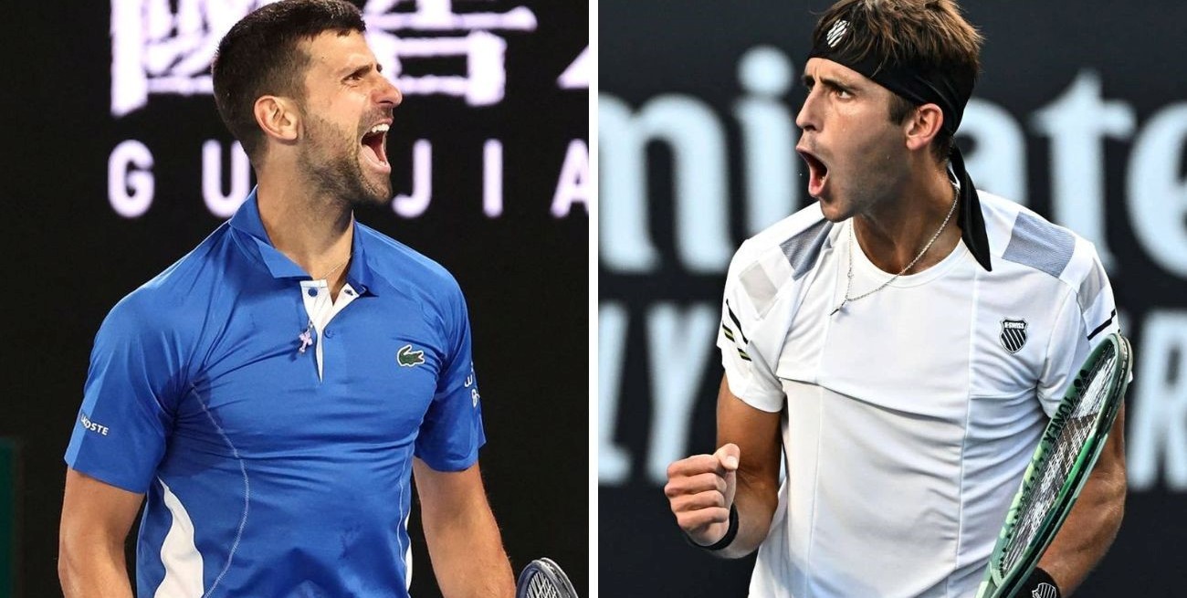 Tenis: el impactante elogio de Novak Djokovic al argentino Etcheverry, su próximo rival
