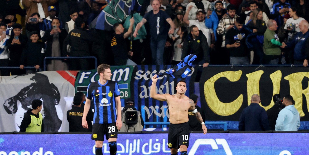 Inter se quedó con la Supercopa de Italia con un gol agónico de Lautaro Martínez
