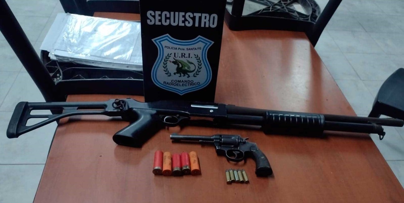 Tenían poderosas armas de fuego y fueron arrestados en el norte de la ciudad de Santa Fe