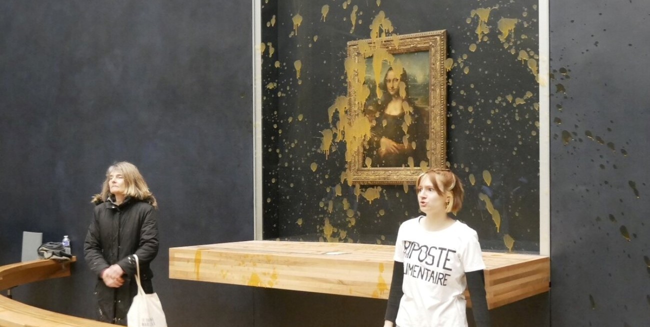 ¿Qué hay detrás del viral?: el ataque a la Mona Lisa con método reincidente y quiénes lo financian