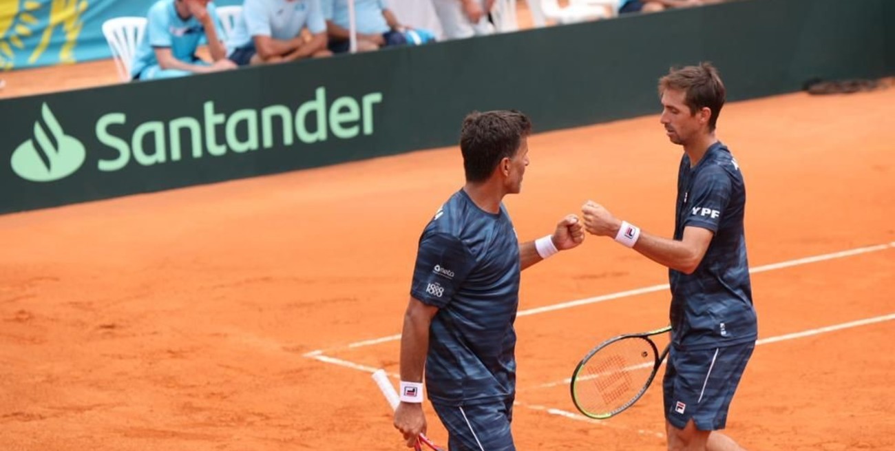 Copa Davis: Argentina se quedó con el dobles y la serie está 2-1