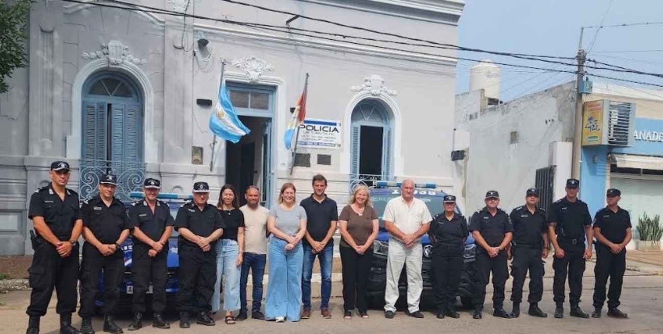 Gisela Scaglia se reunió con la cúpula de la policía de San Jerónimo, en Gálvez