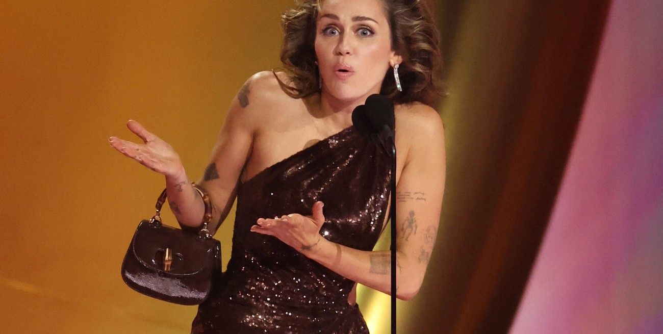 La noche de Miley Cyrus en los Grammy: primera premiación y una revelación polémica