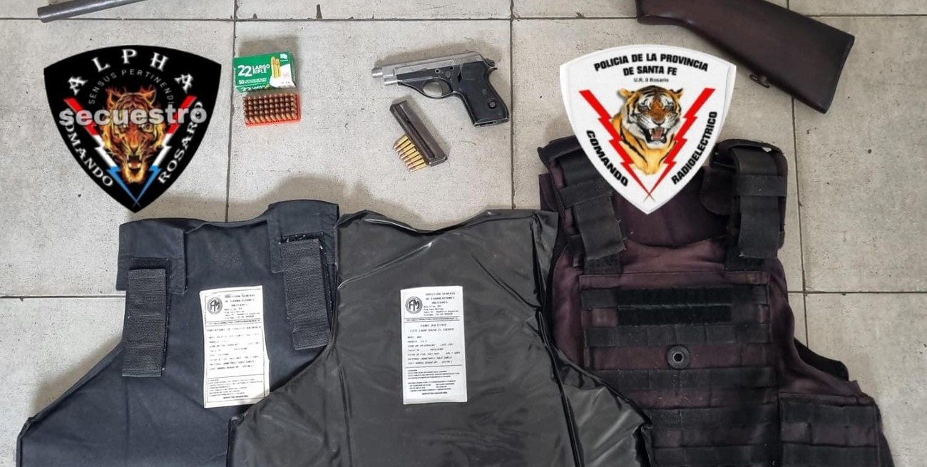 Rosario: diez armas secuestradas y trece personas en la mira