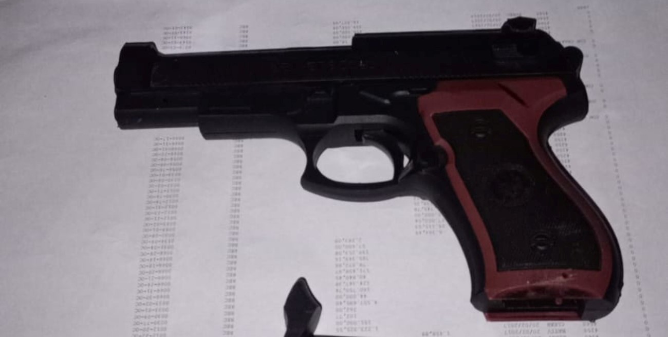 Detuvieron en Guadalupe a un menor de edad con un arma de juguete