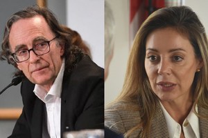 Osvaldo Giordano, titular de la ANSES, y la secretaria de Mineria, Flavia Royón.