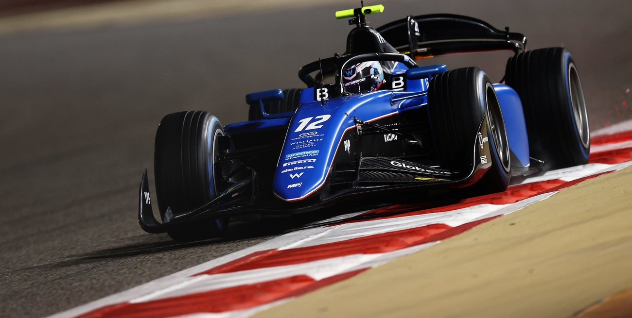 Franco Colapinto concluyó en el top ten el primer día de pruebas de la Fórmula 2