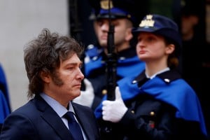 El presidente Javier Milei estuvo fuera  por una semana en el marco de lo que fue su primera gira internacional por Israel e Italia. Crédito: Reuters.