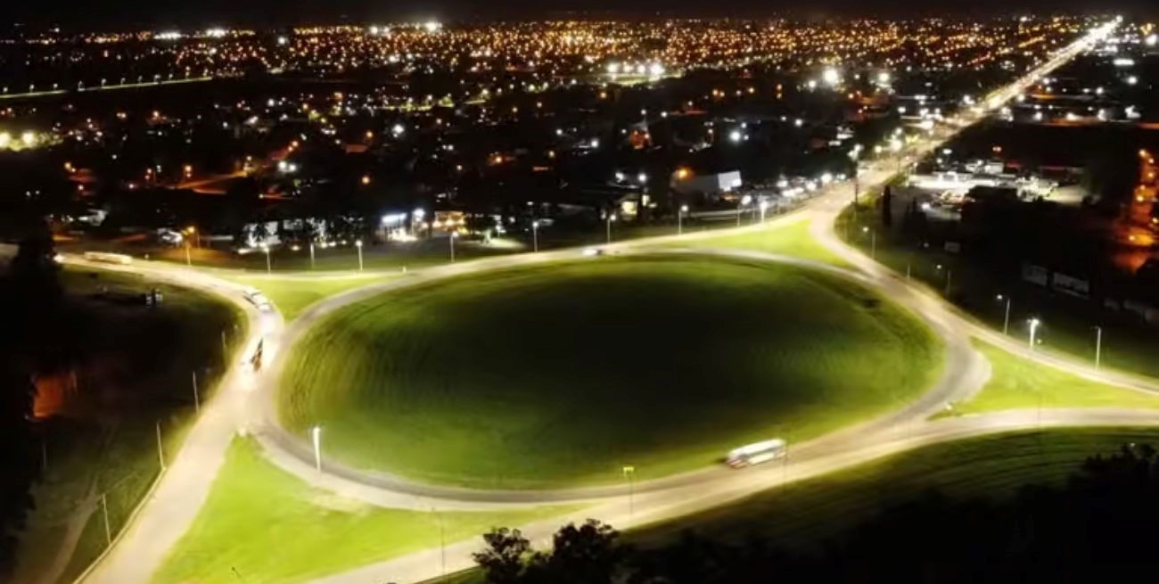 Chiarella y Enrico inauguraron iluminación led en rutas nacionales 8 y 33