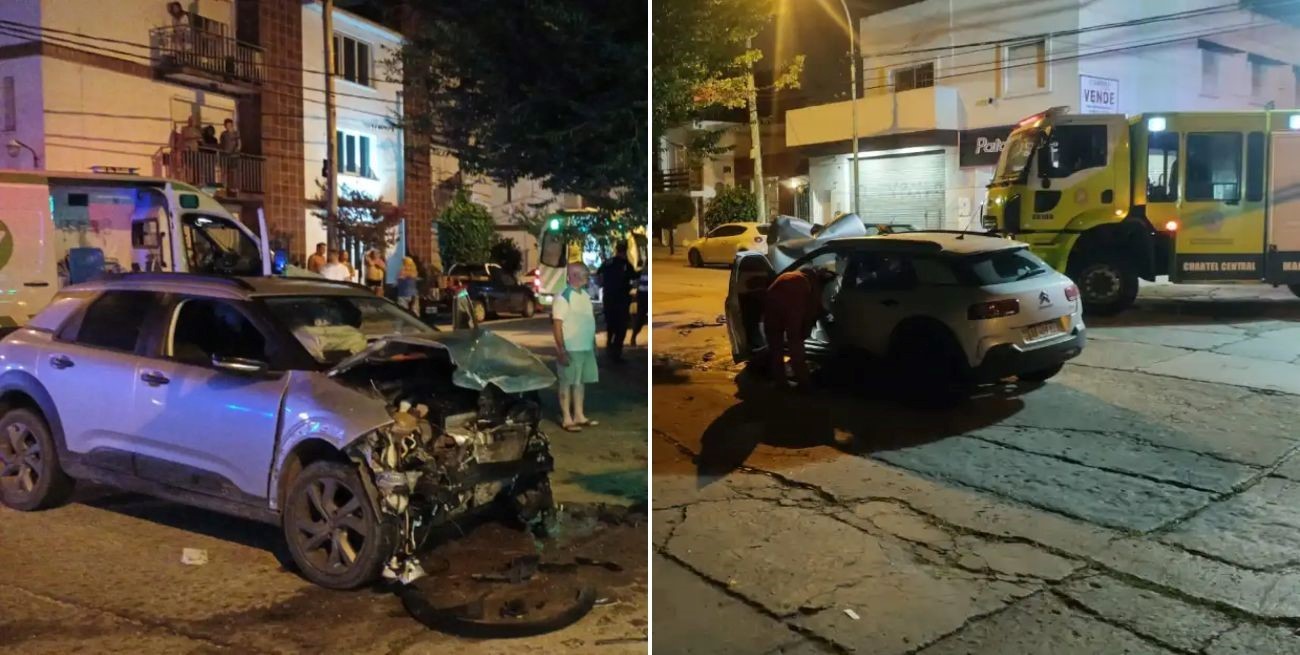 Video: un conductor se fugó tras un brutal choque que dejó cinco heridos