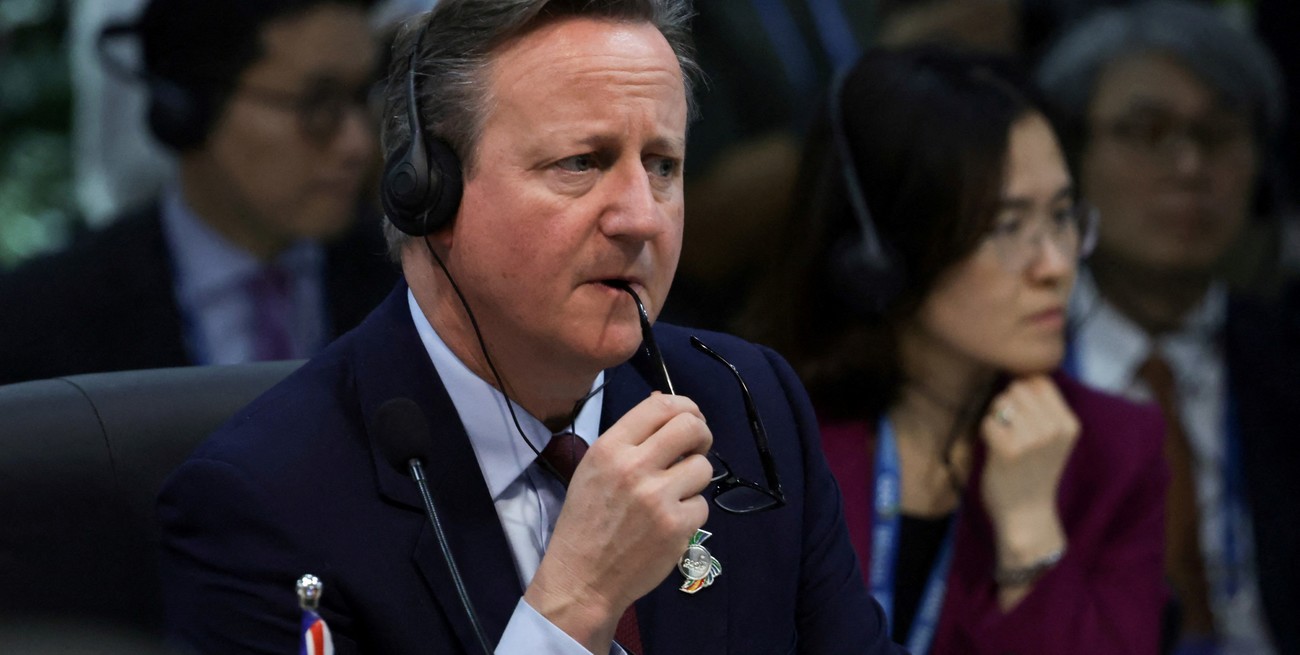 En medio del G20, Cameron apuntó contra el canciller ruso por la muerte de Navalni