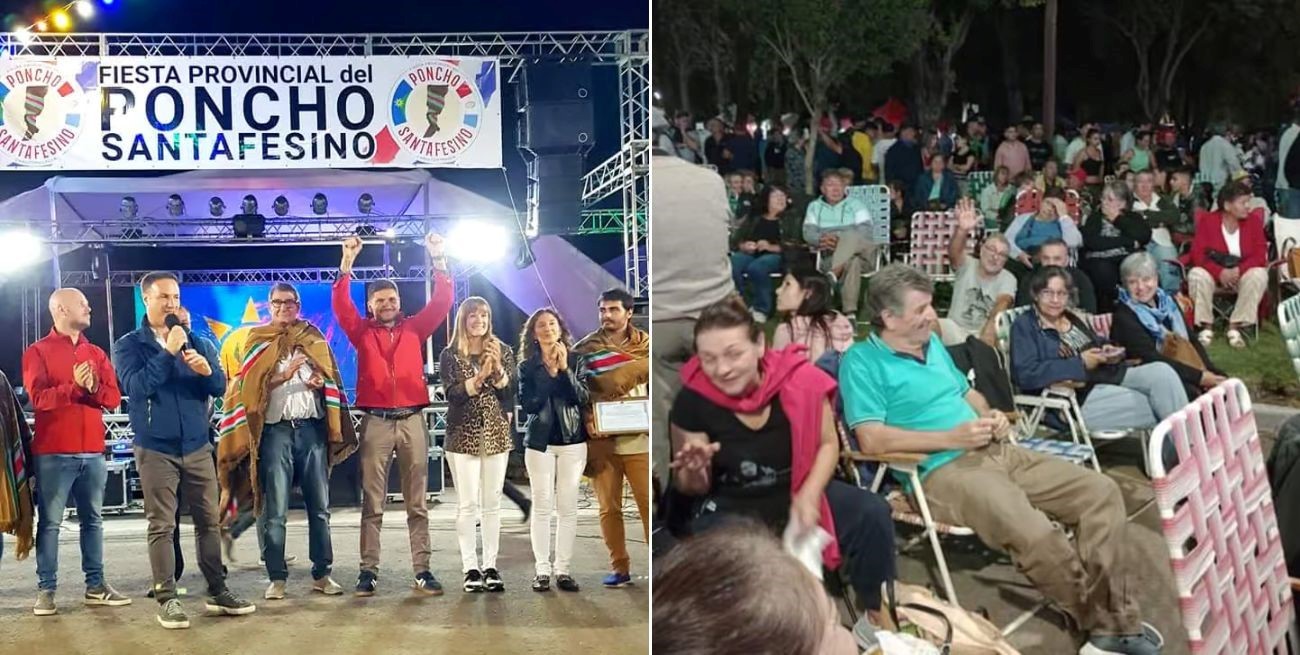 Una multitud se dio cita en Christophersen para vivir la 4ta Fiesta del Poncho Santafesino