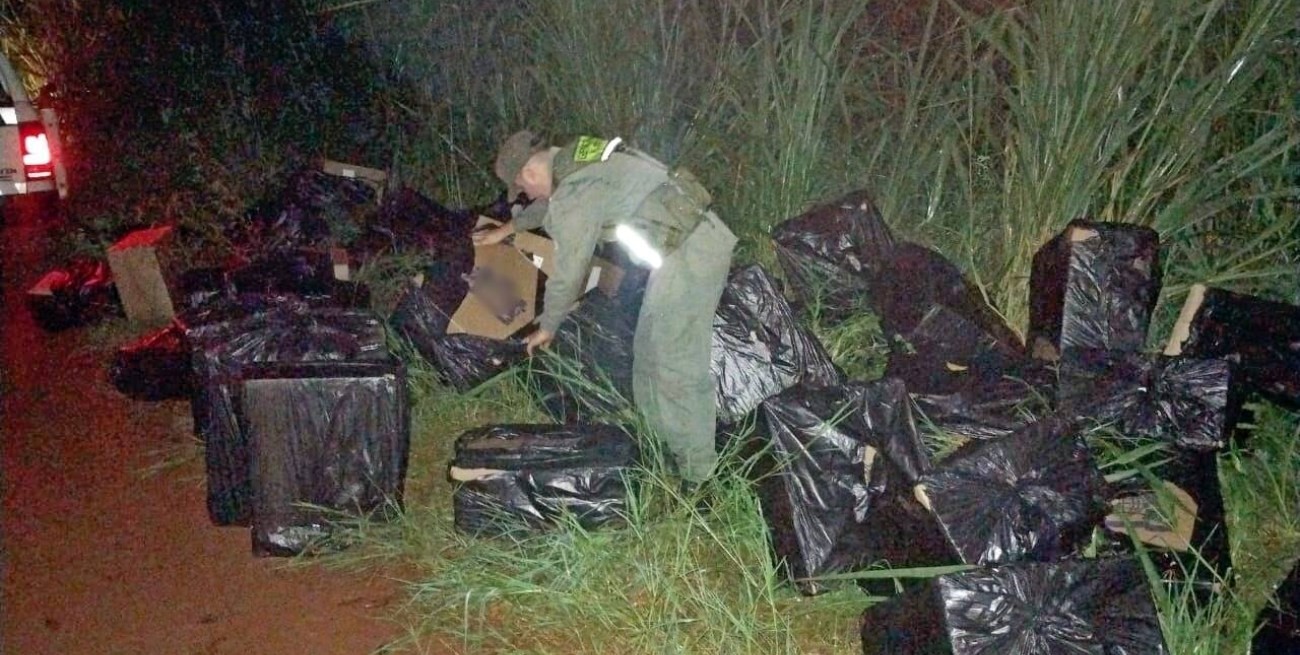 Misiones: Gendarmería frustró el contrabando de 25 mil paquetes de cigarrillos 