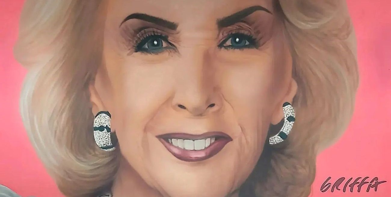 Pintaron un mural de Mirtha Legrand en Villa Cañas
