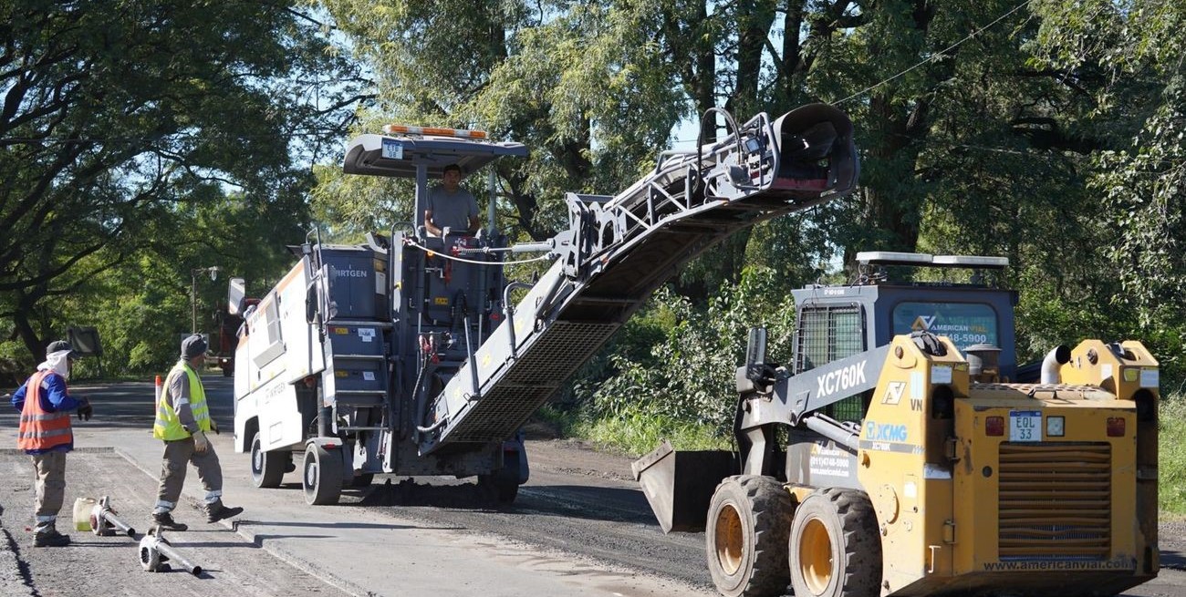 Obras viales: continúan las reparaciones sobre la Ruta 91
