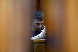 Barrero confesó el crimen durante la primera jornada del debate, pero no reconoció el abuso. Créditos: Flavio Raina