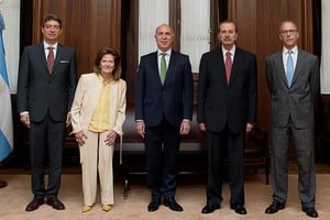 Rosatti, Highton, Lorenzetti, Maqueda y Rosenkrantz.