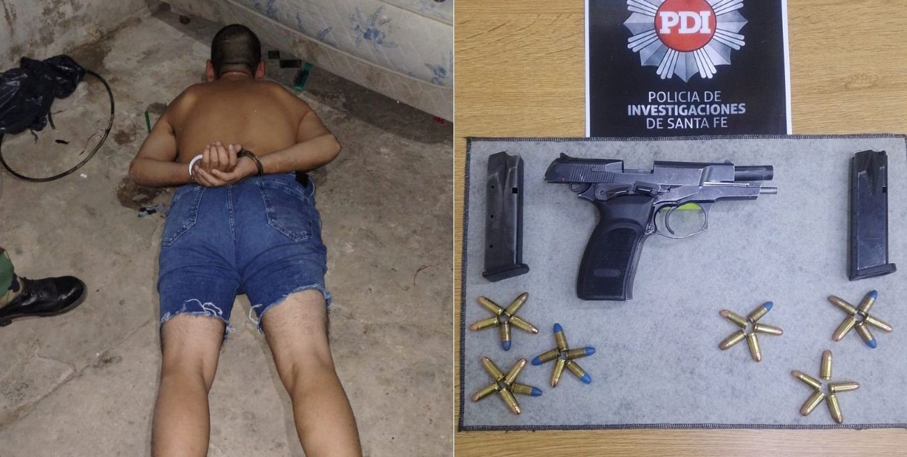 Un patrullero destrozado y dos policías mordidos