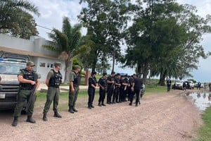 El acto de asunción contó con una importante presencia policial para evitar incidentes. Foto: Gentileza