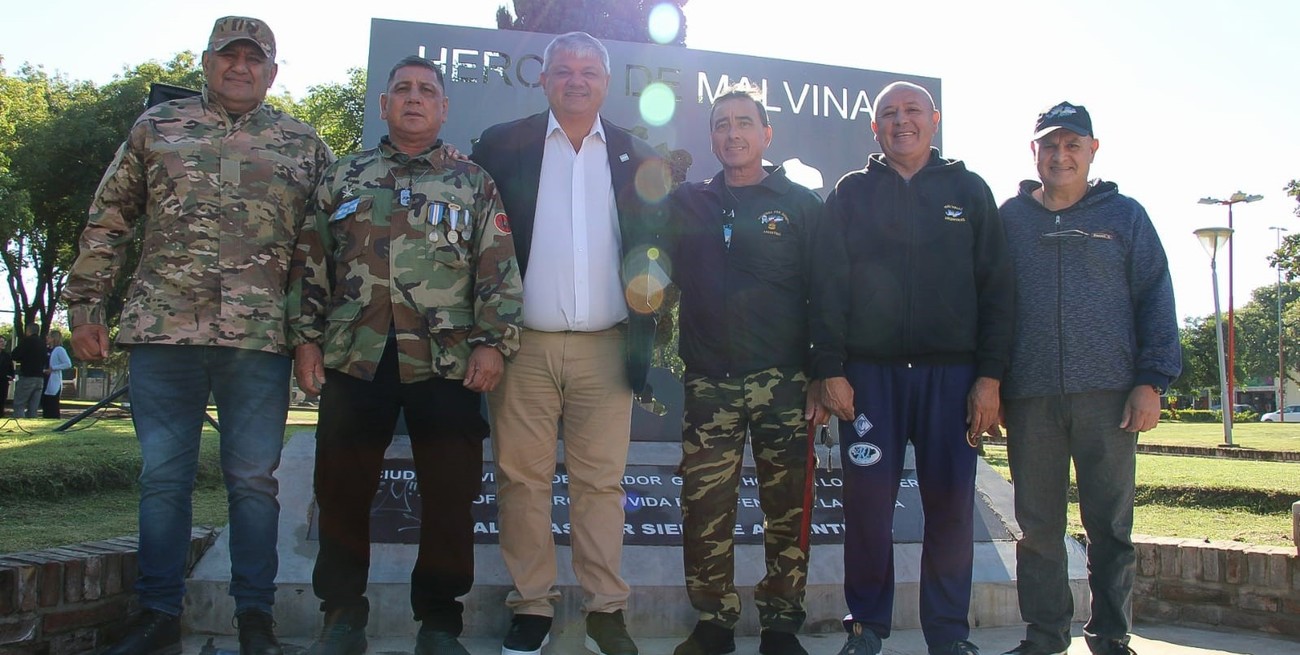 En un emotivo acto, reconocieron a ex combatientes de Malvinas en Villa Gobernador Gálvez