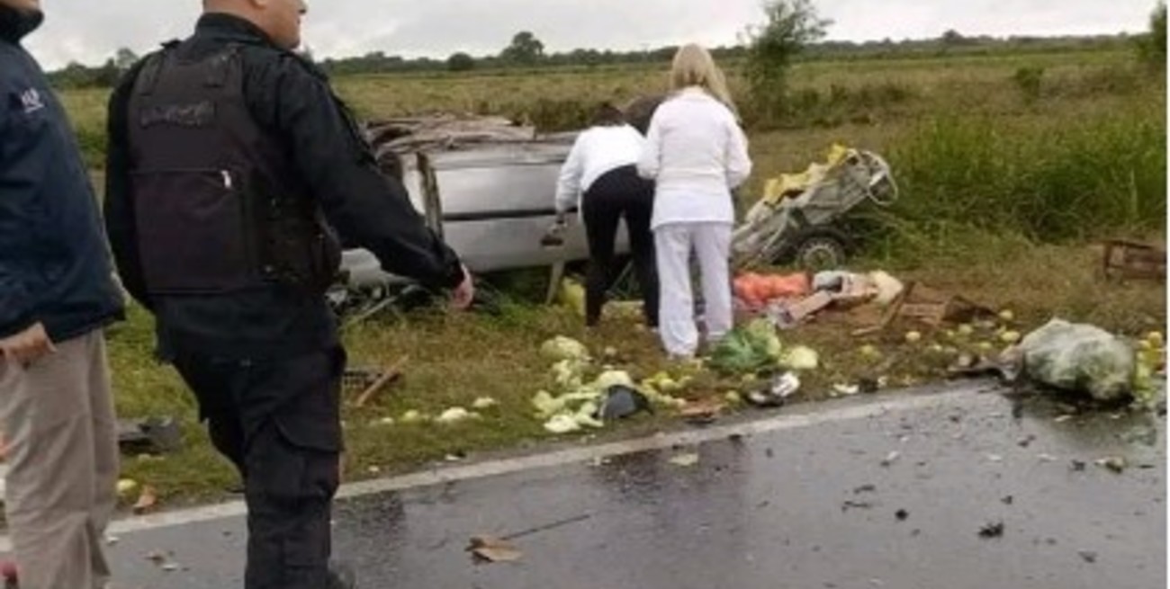 Choque frontal fatal sobre la Ruta Provincial 4