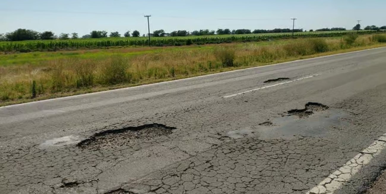 Ruta Nacional 33: solicitan la repavimentación del tramo entre Rufino y Villegas
