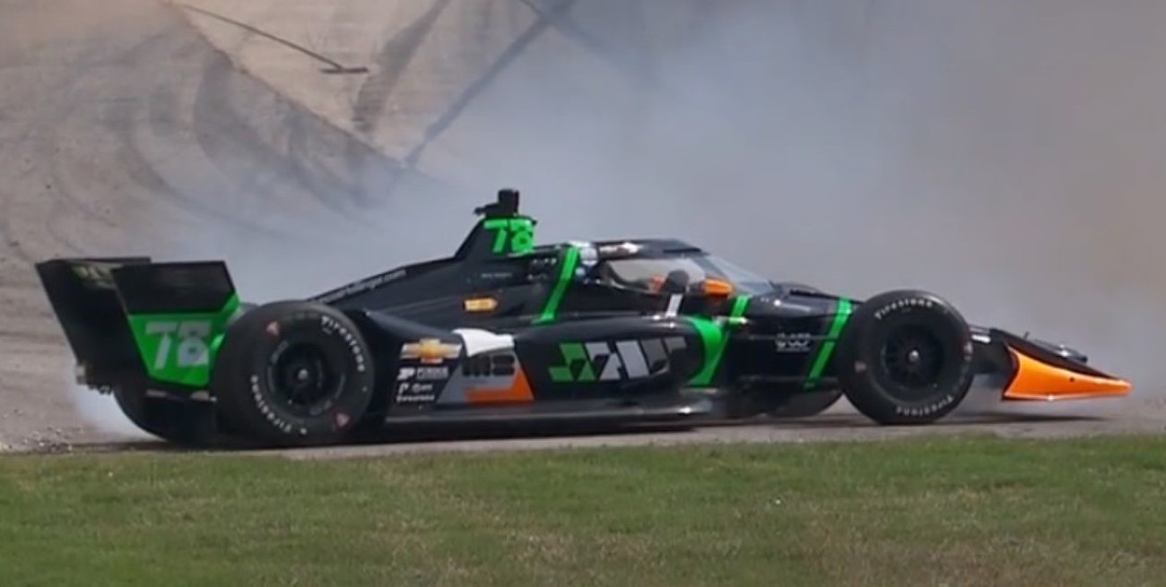 IndyCar: complicado inicio para Agustín Canapino en Alabama