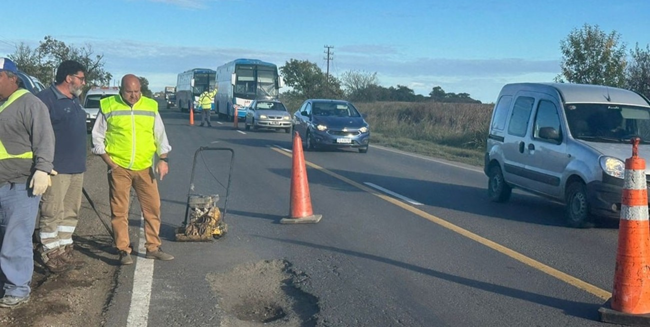 Nuevos arreglos en la Ruta Nacional 33 en Pujato