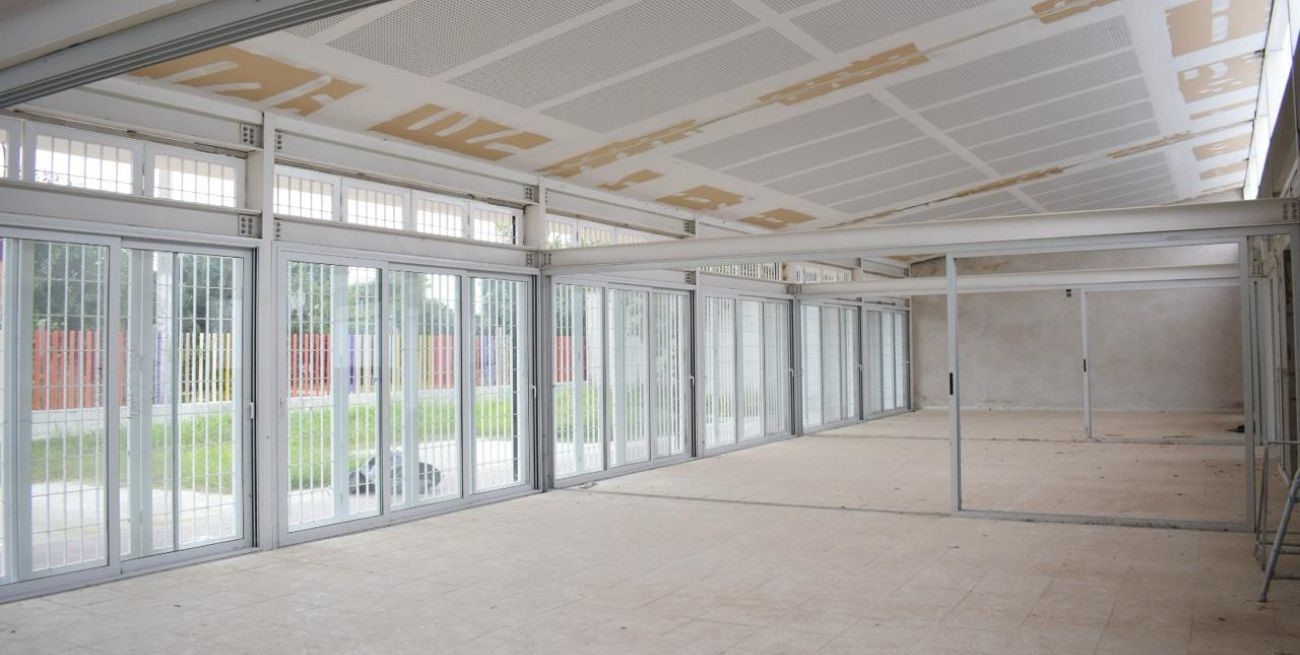 Pérez: continúa la construcción del nuevo edificio para el Jardín de Infantes N° 331