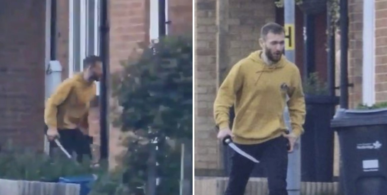 Video: chocó una camioneta contra una casa y apuñaló a cinco personas en Londres