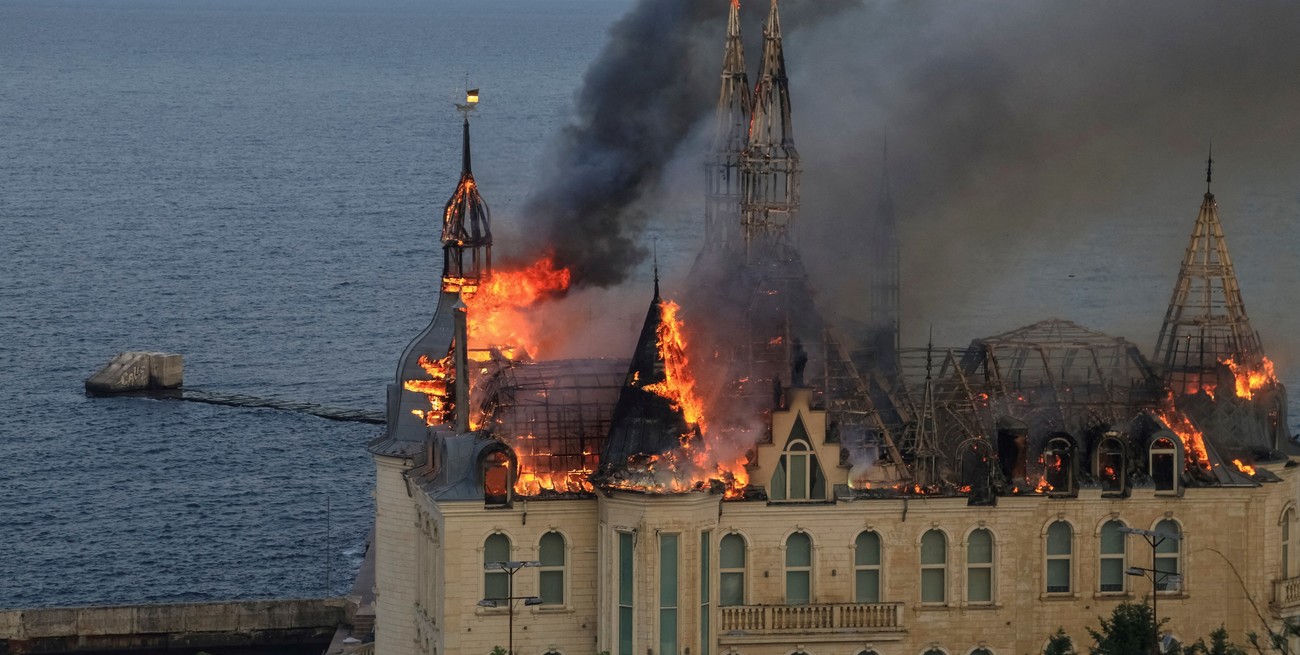 Rusia bombardeó y destruyó el "castillo de Harry Potter" en Ucrania