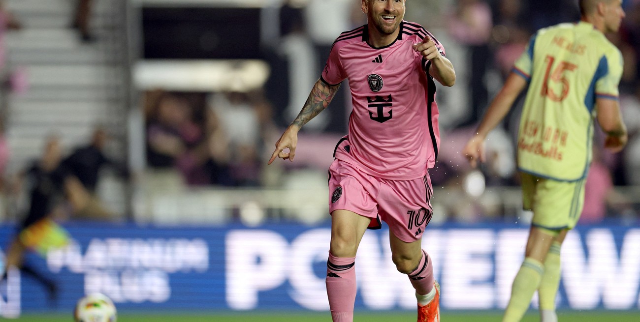 Con un gol y cinco asistencias de Messi, Inter Miami goleó a New York Red Bull