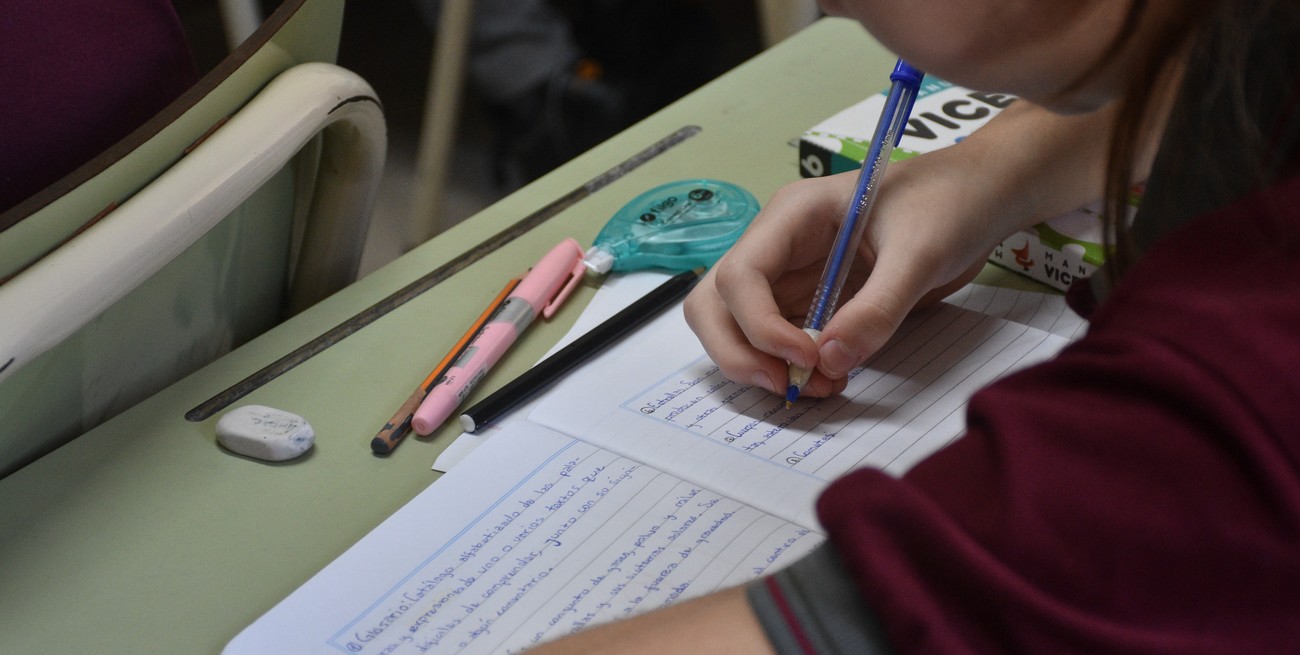 Casi un 28 % de estudiantes cursan en escuelas de educación privada