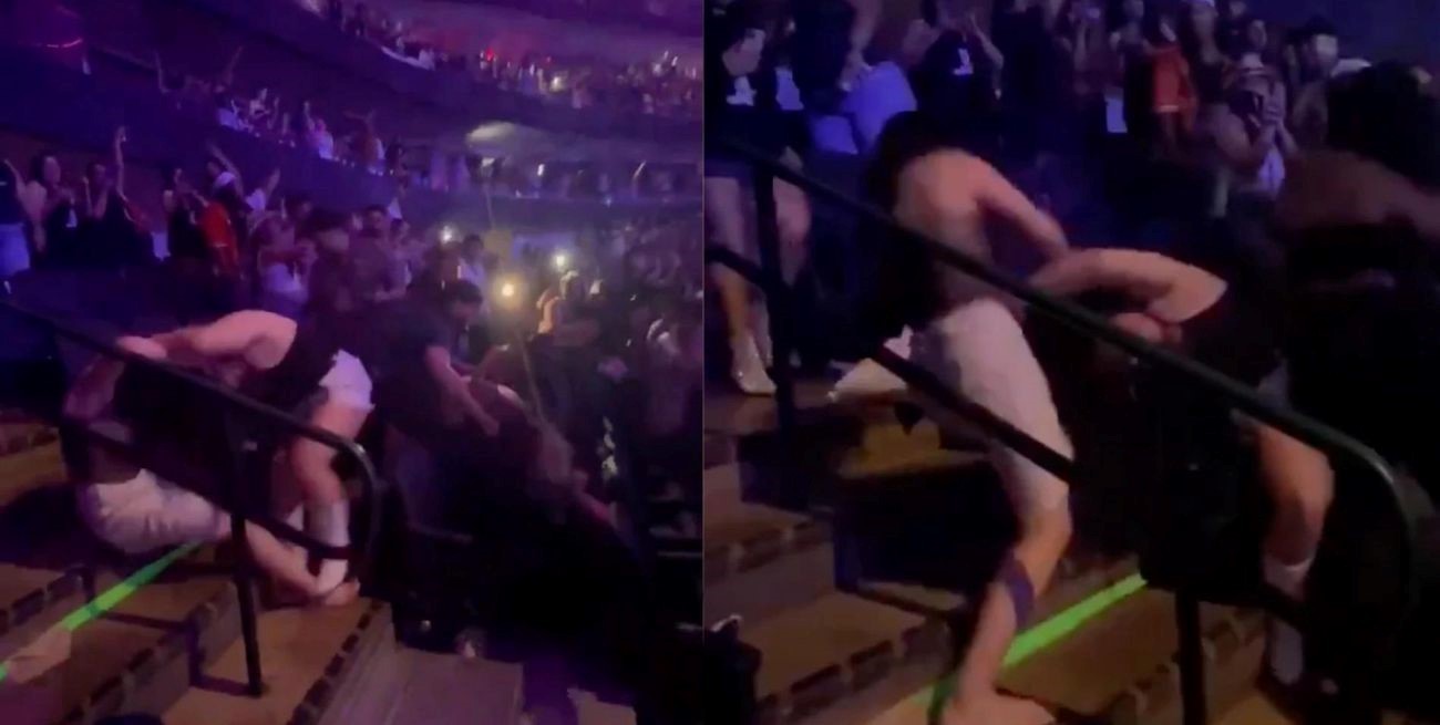 Video: violenta pelea entre mujeres en medio del recital de Bad Bunny