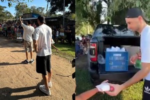 El gesto solidario de Lucas Alario en medio de la tragedia.