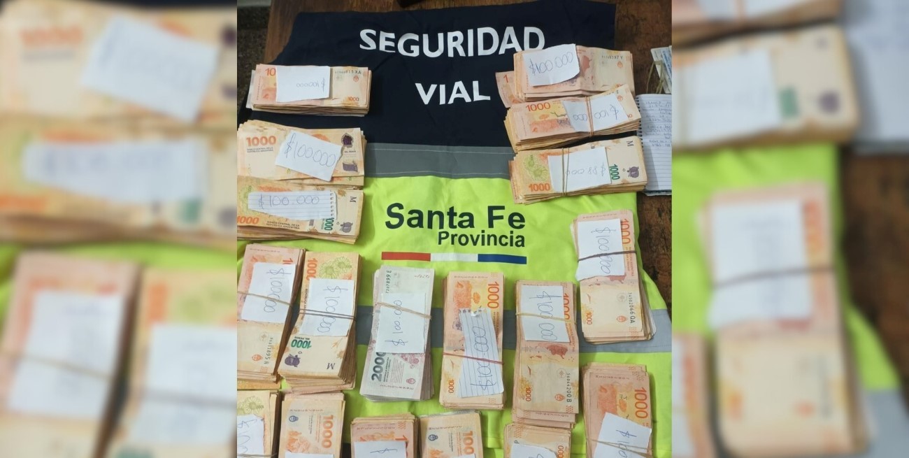 Rufino: en un control vehicular secuestran dos millones de pesos de dudosa procedencia
